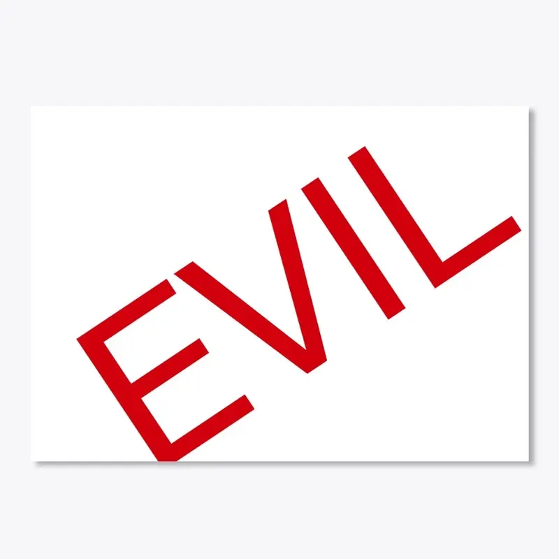 Evil sticker